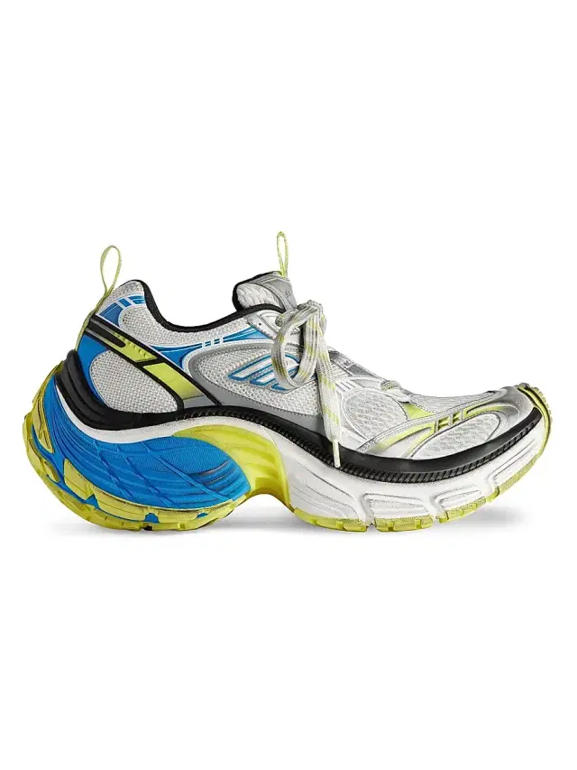 Balenciaga Men's 10XL Sneakers - White Neon Yellow Blue