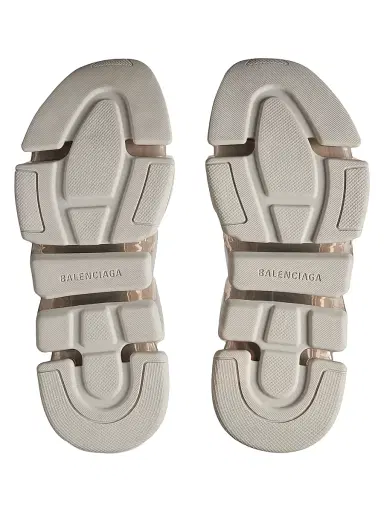 Balenciaga Women's Speed 2.0 Full Clear Sole Recycled Knit Sneakers - Light Beige | Thumbnail 7