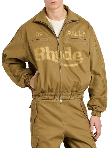 Rhude Men's Rally Logo Track Jacket | Thumbnail 3 Rhude Men's Rally Logo Track Jacket | Thumbnail 3
