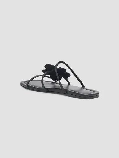Zimmermann Women's Belara Flower-Appliqué Leather Sandals | Thumbnail 4