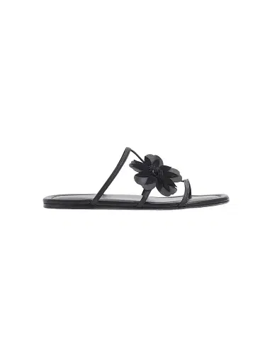 Zimmermann Women's Belara Flower-Appliqué Leather Sandals | Thumbnail 1
