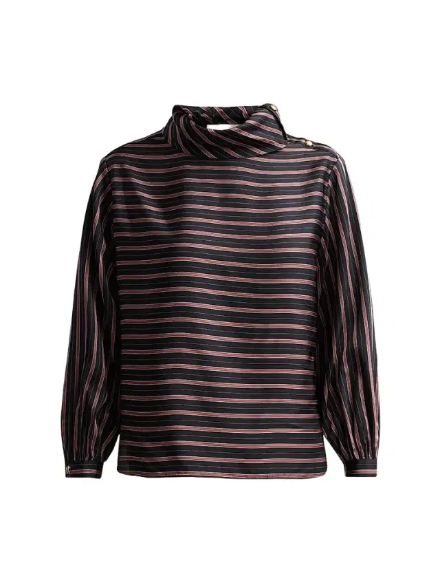 Zimmermann Women's Valiant Striped Top - Black Rose Stripe