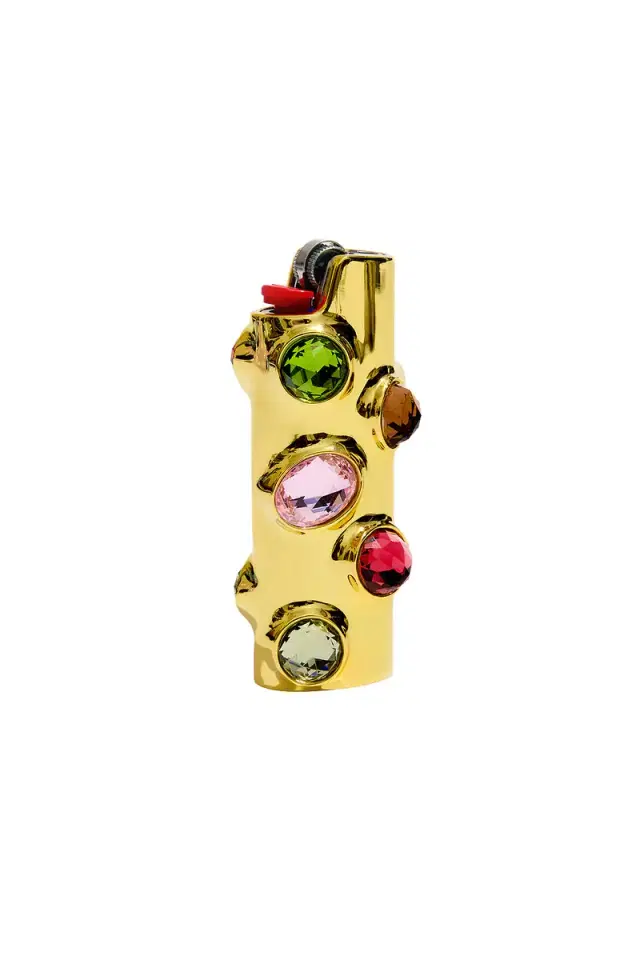 Edie Parker Gemstoned Lighter Case