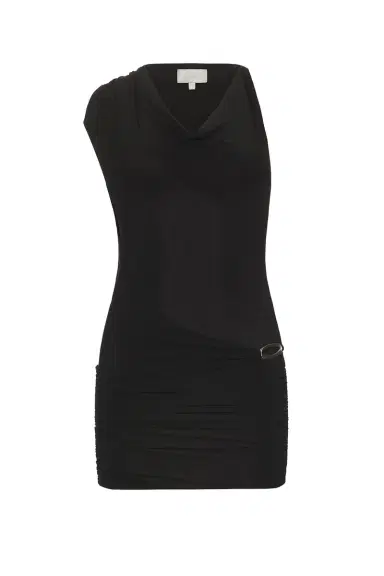 HAELO Asymmetric Cowl Mini Dress | Thumbnail 5