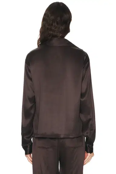 Tom Ford Silk Satin Polo Top | Thumbnail 3 Tom Ford Silk Satin Polo Top | Thumbnail 3