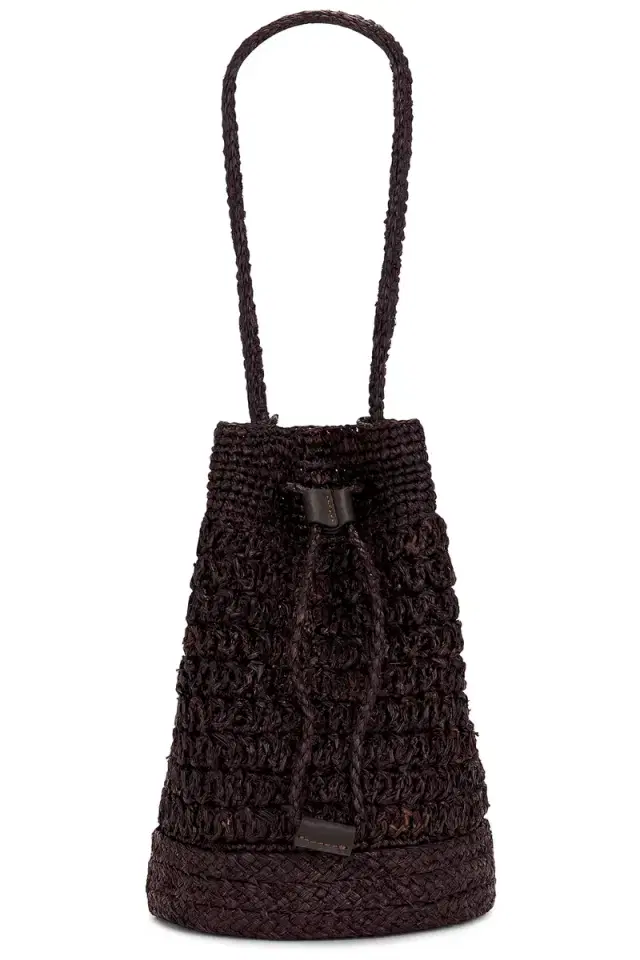 Jenni Kayne Riviera Raffia Bucket Bag