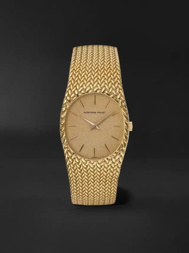 Stephanie Windsor Audemars Piguet Vintage 1980s Early Cobra 30mm Hand-Wound 18-Karat Gold Watch - Men