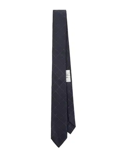 Thom Browne 2cm Checked Cotton and Wool-Blend Tie - Men | Thumbnail 1
