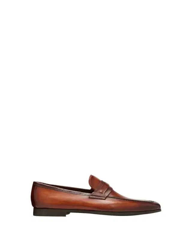 Magnanni Men's Daniel Leather Penny Loafers