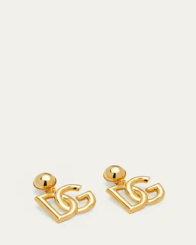 Dolce & Gabbana DG Logo Clip-On Earrings | Thumbnail 3