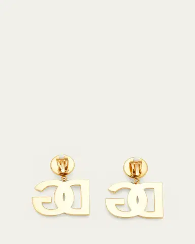 Dolce & Gabbana DG Logo Clip-On Earrings | Thumbnail 4
