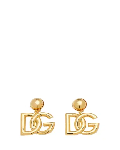 Dolce & Gabbana DG Logo Clip-On Earrings | Thumbnail 1