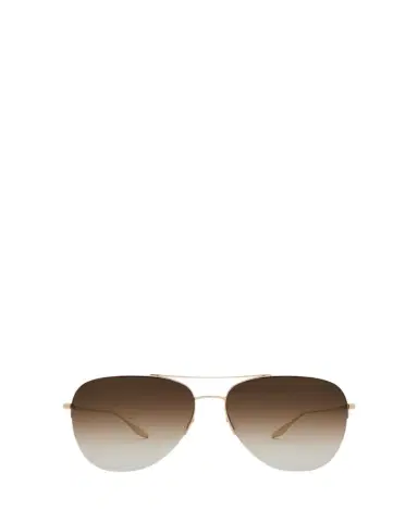 BARTON PERREIRA Chevalier Brown Titanium Aviator Sunglasses | Thumbnail 1