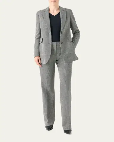 Akris Alvina Prince Of Wales Single-Breasted Jacket | Thumbnail 2 Akris Alvina Prince Of Wales Single-Breasted Jacket | Thumbnail 2