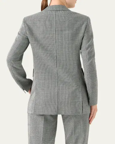 Akris Alvina Prince Of Wales Single-Breasted Jacket | Thumbnail 3 Akris Alvina Prince Of Wales Single-Breasted Jacket | Thumbnail 3