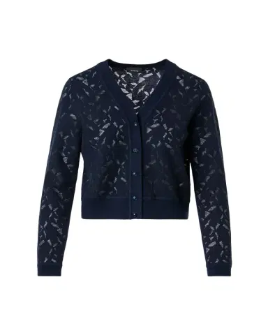 Akris Whitecaps Knit V-Neck Cardigan | Thumbnail 1