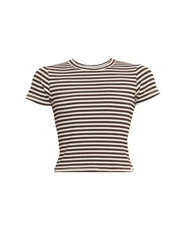 rag & bone Luca Stripe Rib-Knit Top