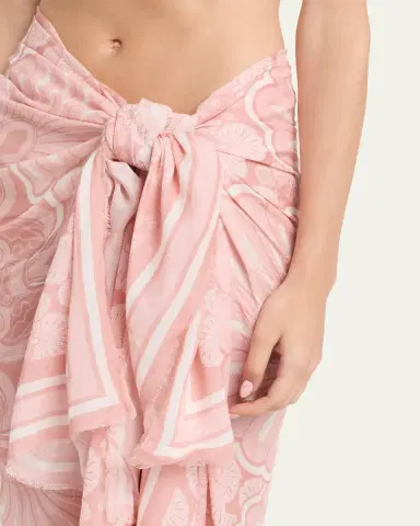 Shani Shemer Floral Logo Pareo Coverup | Thumbnail 4