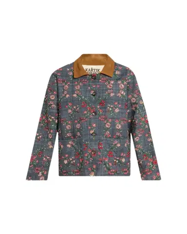 Kartik Research Palampore Floral Embroidered Chore Jacket | Thumbnail 1