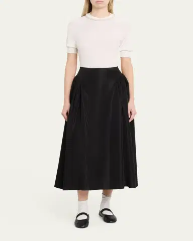 Simone Rocha Pearly Embellished Merino Wool Short-Sleeve Sweater | Thumbnail 2