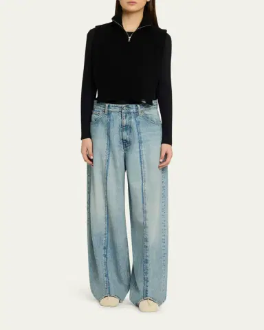 Maison Margiela Cropped Wool-Blend Sweater Vest | Thumbnail 2