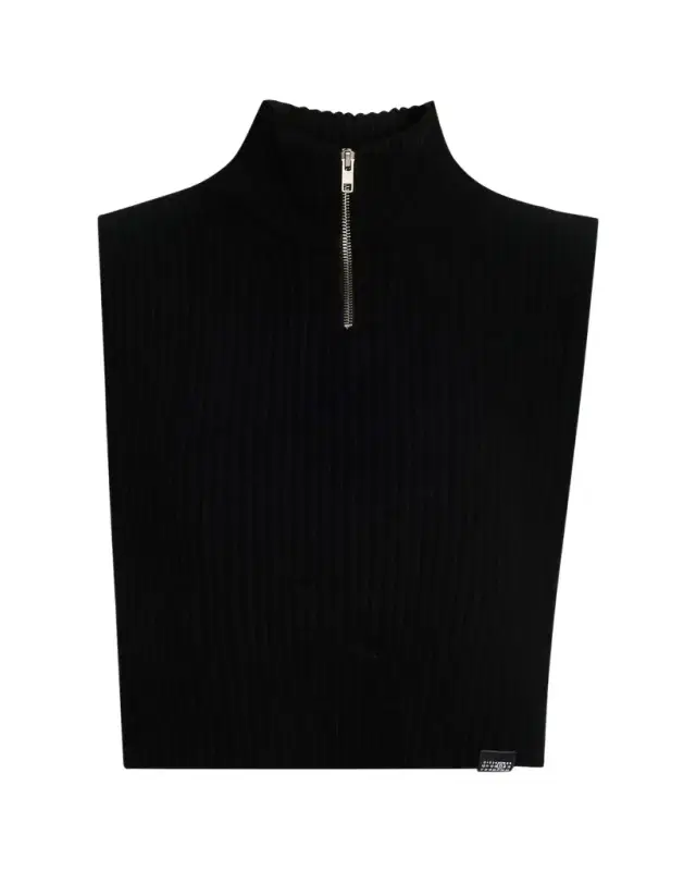 Maison Margiela Cropped Wool-Blend Sweater Vest