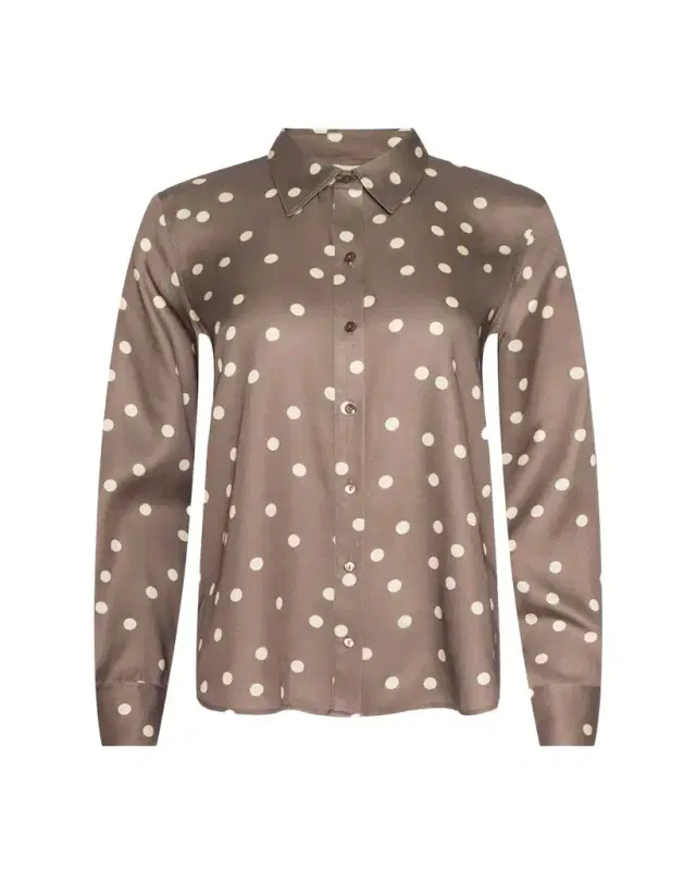 L'AGENCE Ellery Polka Dot Blouse