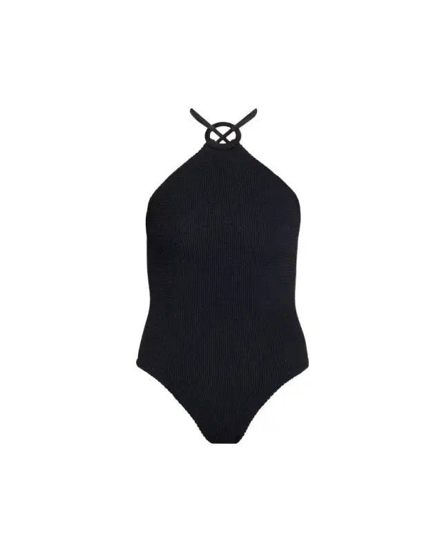 Hunza G Jasmine High-Neck One-Piece Swimsuit