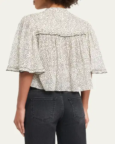 Etoile Isabel Marant Douna Polka-Dot Blouse | Thumbnail 3