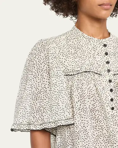Etoile Isabel Marant Douna Polka-Dot Blouse | Thumbnail 5