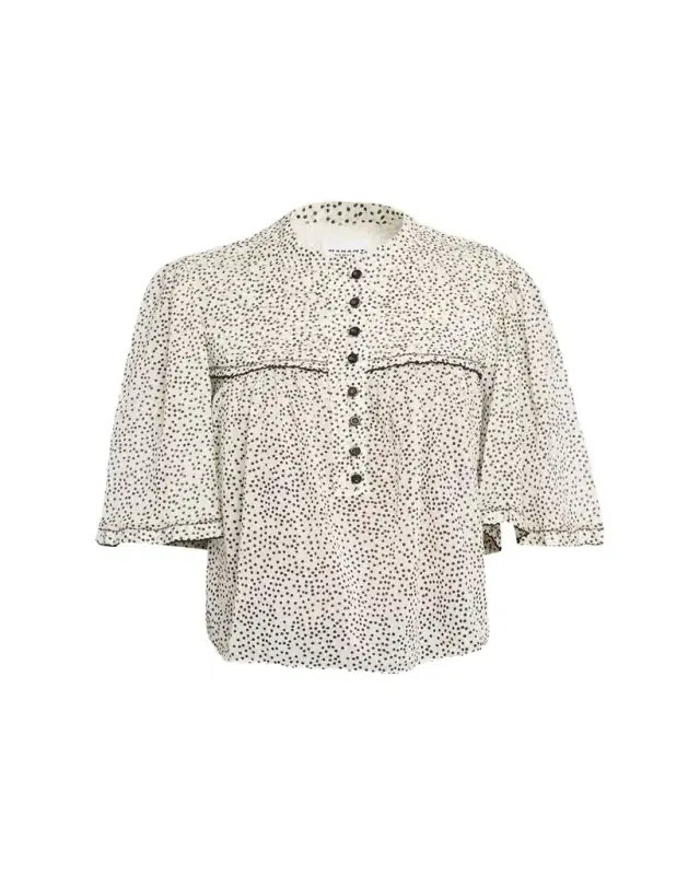 Etoile Isabel Marant Douna Polka-Dot Blouse