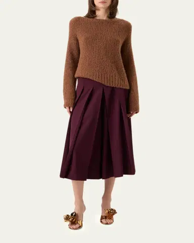 Akris Cashmere-Silk Boucle Knit Sweater | Thumbnail 6 Akris Cashmere-Silk Boucle Knit Sweater | Thumbnail 6