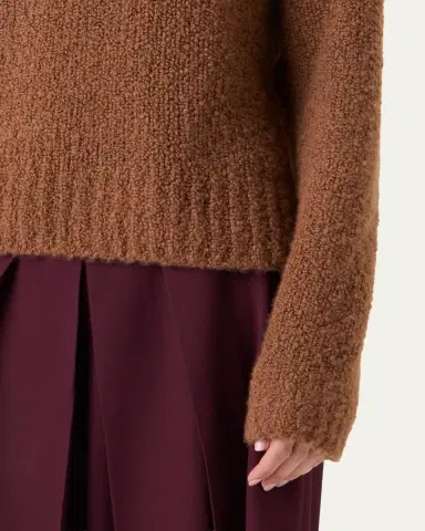 Akris Cashmere-Silk Boucle Knit Sweater | Thumbnail 9 Akris Cashmere-Silk Boucle Knit Sweater | Thumbnail 9