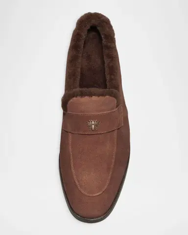 Bougeotte Suede and Shearling Loafers | Thumbnail 3 Bougeotte Suede and Shearling Loafers | Thumbnail 3