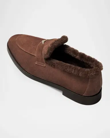 Bougeotte Suede and Shearling Loafers | Thumbnail 5 Bougeotte Suede and Shearling Loafers | Thumbnail 5