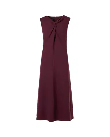 Akris Sleeveless Twisted Knot Wool Double-Face Midi Dress | Thumbnail 1 Akris Sleeveless Twisted Knot Wool Double-Face Midi Dress | Thumbnail 1