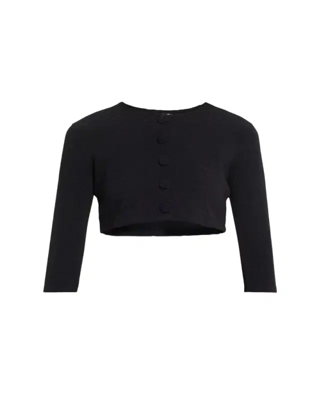 Lisa Marie Fernandez Seersucker Cropped Cardigan