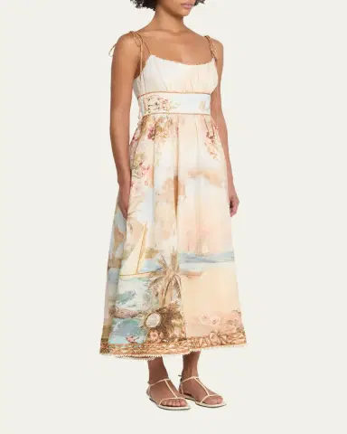 Zimmermann Mahon Picnic Midi Dress | Thumbnail 4