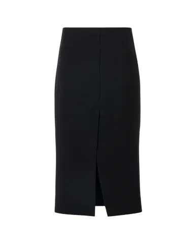 Akris Wool Double-Face Slit Midi Pencil Skirt | Thumbnail 1