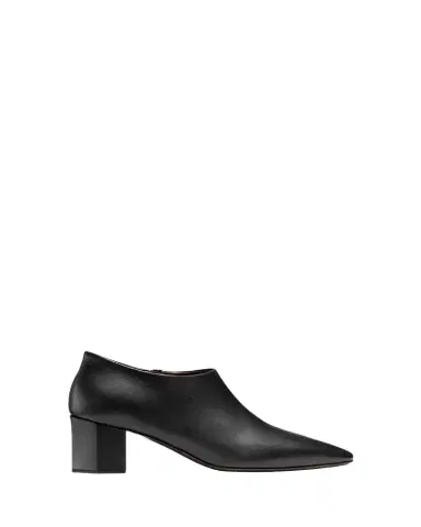 Bougeotte Leather Low Heeled Hexagon Booties | Thumbnail 1