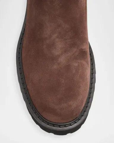 Valentino Garavani 40mm VLogo Signature Suede Knee-High Boots | Thumbnail 4 Valentino Garavani 40mm VLogo Signature Suede Knee-High Boots | Thumbnail 4