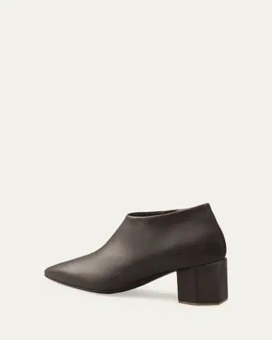 Bougeotte 55mm Leather Low Heeled Hexagon Booties | Thumbnail 2