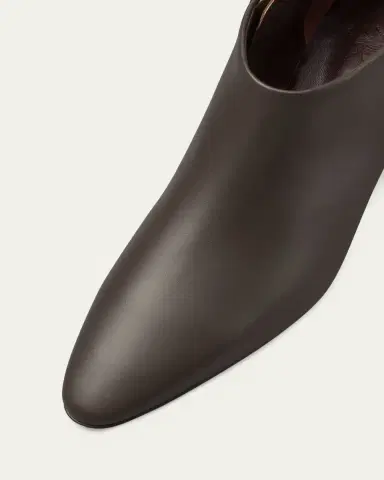 Bougeotte 55mm Leather Low Heeled Hexagon Booties | Thumbnail 3