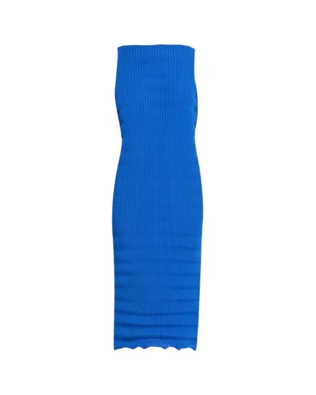 Issey Miyake Spring Plisse Sleeveless Midi Dress