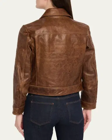 Nili Lotan Susannah Short Leather Jacket | Thumbnail 3 Nili Lotan Susannah Short Leather Jacket | Thumbnail 3