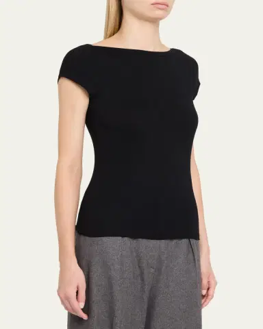 Majestic Filatures Soft Touch Bateau-Neck Top | Thumbnail 4