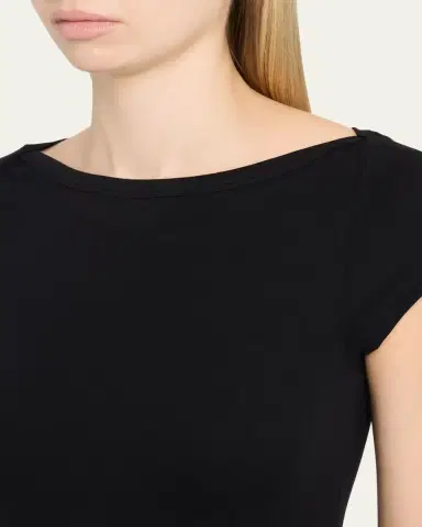 Majestic Filatures Soft Touch Bateau-Neck Top | Thumbnail 5