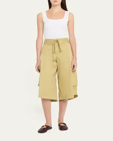 Rosie Assoulin Laced Cotton Cargo Surf Shorts | Thumbnail 2 Rosie Assoulin Laced Cotton Cargo Surf Shorts | Thumbnail 2