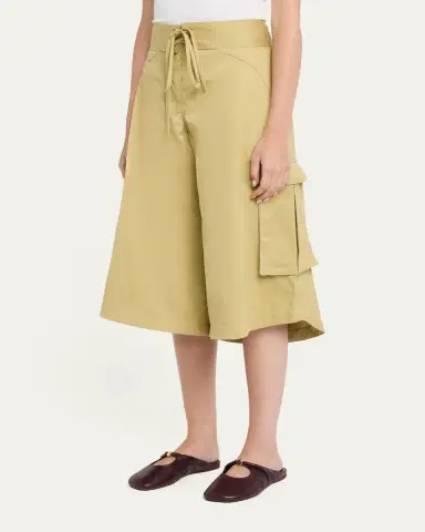 Rosie Assoulin Laced Cotton Cargo Surf Shorts | Thumbnail 4 Rosie Assoulin Laced Cotton Cargo Surf Shorts | Thumbnail 4