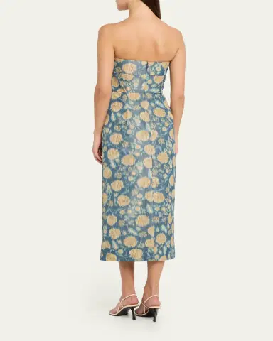 Markarian Cypress Dusk Strapless Column Midi Dress | Thumbnail 3 Markarian Cypress Dusk Strapless Column Midi Dress | Thumbnail 3